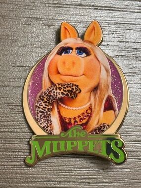 Disney The Muppets Show Pink à la Mode (PALM) Pin - Miss Piggy Jumbo Glitter Pin